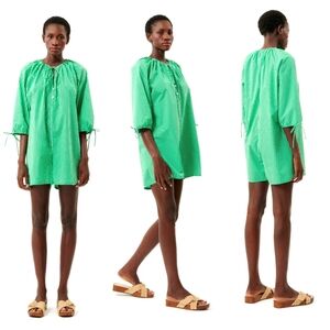 FRNCH "Steffi" Emerald Playsuit/Romper Size Medium